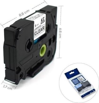 Actual product image Brother TZe-121 (0.90 cm, Transparent)