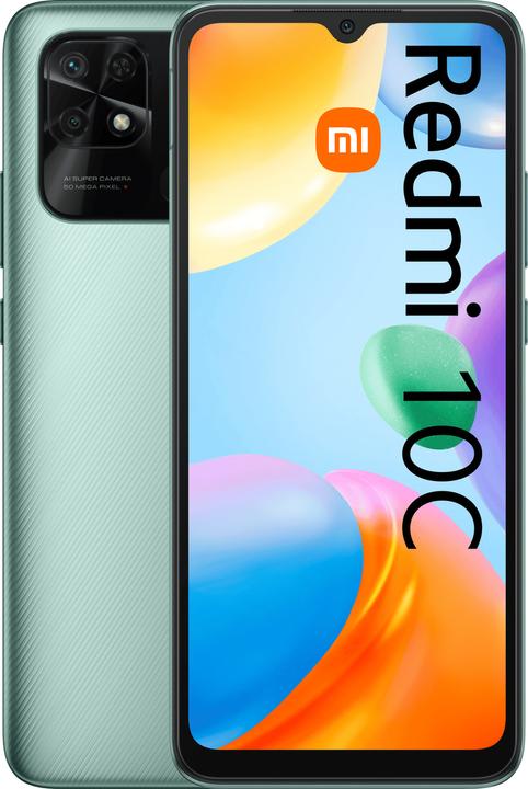 Productafbeelding Xiaomi Redmi 10C (64 GB, Mintgroen, 6.71", Dubbele SIM, 4G)