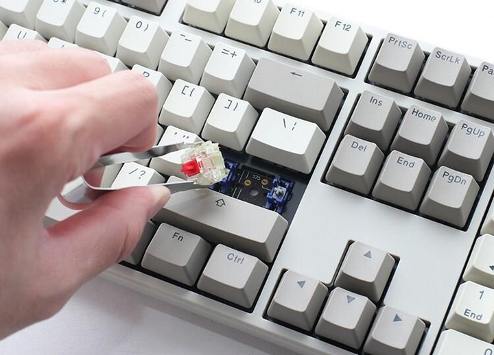 Image du produit Ducky Clavier de jeu Origin Vintage, Cherry MX-Brown (US) (US, Filaire)