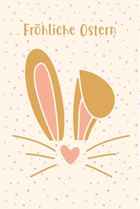 Image du produit ABC Grusskarte Frohe Ostern, Orange (1 pcs)