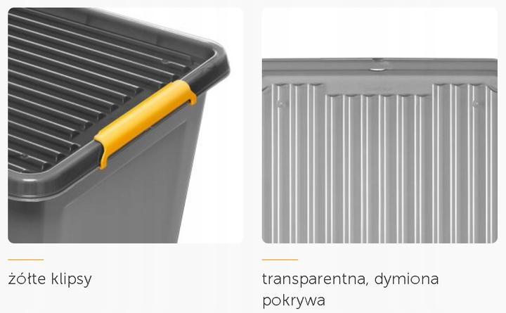 Actual product image Orplast Grey lid box from Universal SolidStore 25 l part (25 l)