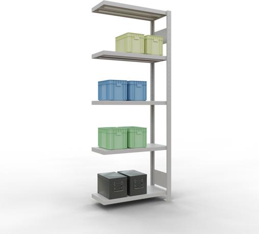 Actual product image Schulte Lagertechnik MULTIplus250 boltless add-on bay system with length bolts