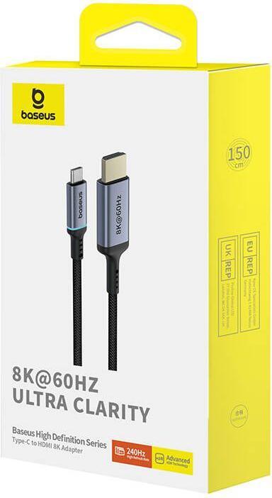 Actual product image Baseus Adapter USB-C to HDMI High Definition (black) (1.50 m)