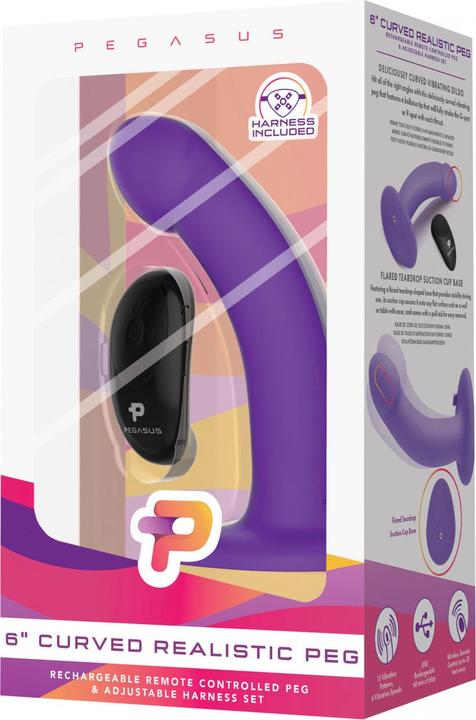 Actual product image Pegasus 6" Curved Realistic Peg