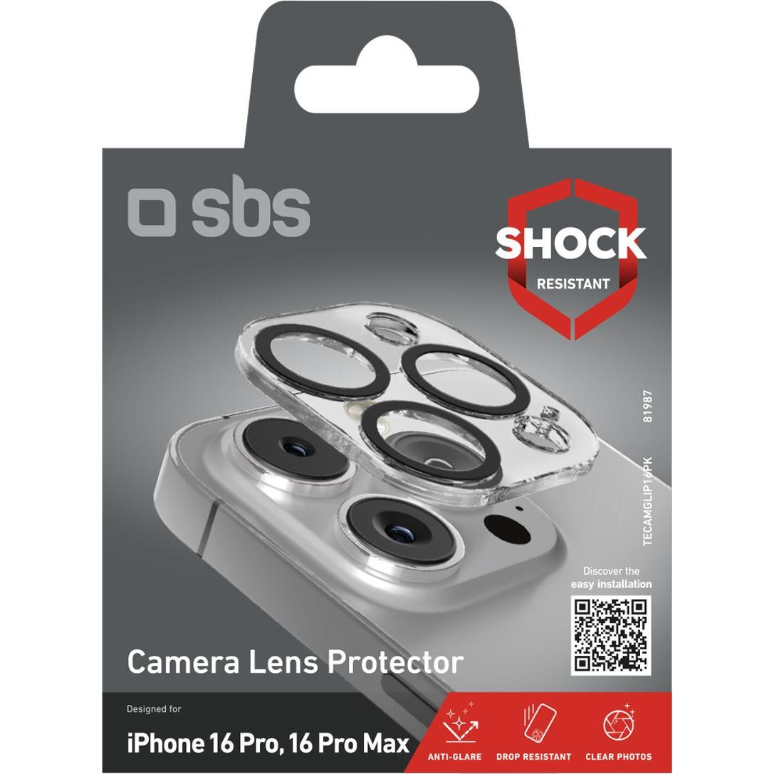 Thumbnail - SBS Kameralinsenschutz (1 Stück, Apple iPhone 16 Pro Max, Apple iPhone 16 Pro), Smartphone Schutzfolie, Transparent