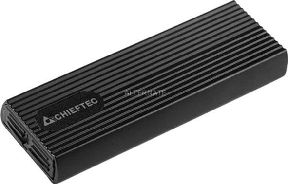 Actual product image Chieftec SSD M.2 PCIe NVMe/S-ata SSD Enclosure Tool-Less (M.2 2230, M.2 2260, M.2 2242, M.2 2280)