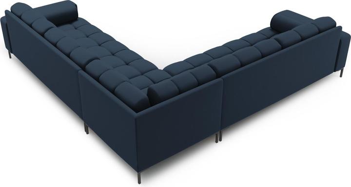Actual product image Cosmopolitan Design Symmetrical Corner Sofa, "Bali", 6 Seats, Blue, 256x256x75 Made in Europe (Corner sofa)