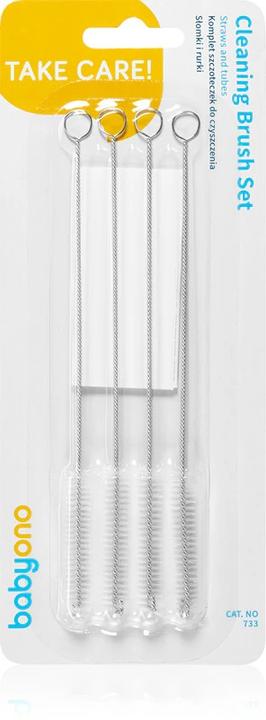 Babyono Brosses de Nettoyage pour Pailles et Tubes Prenez Soin