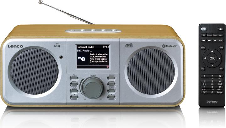 Immagine prodotto Lenco DIR-141 (Web radio, DAB, VHF, FM, PLL, Bluetooth, WiFi)