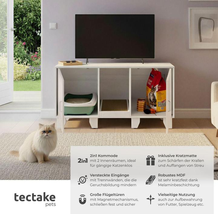 Image du produit tectake Freya (Bac à litière fermé)