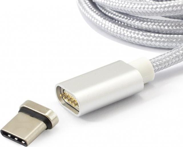 Produktbild Sbox USB USB-C cable - magnetic 1 m silver (283 units) (1 m, USB 2.0)