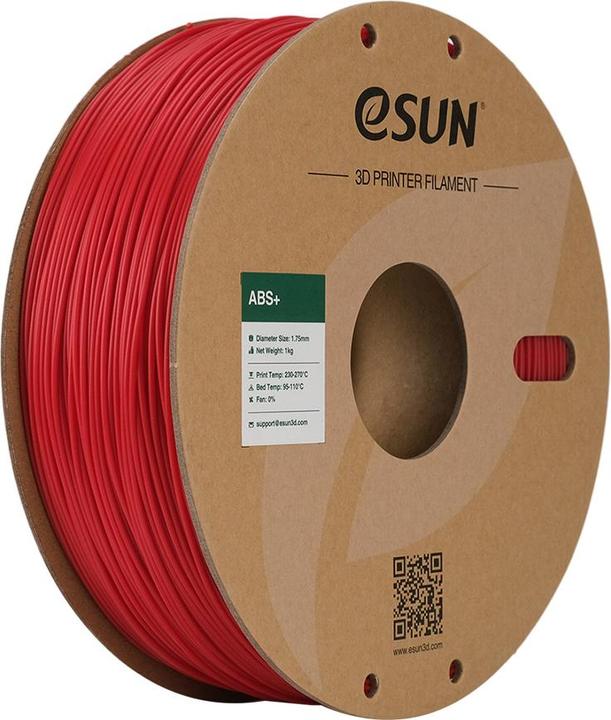 Immagine prodotto eSUN ABS+ Filamento rosso Vigili del Fuoco 1,75mm 1Kg (ABS, 1.75 mm, 1000 g)