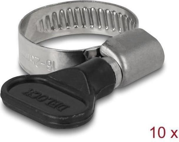 Delock Schlauchschelle mit Flügelmutter 16