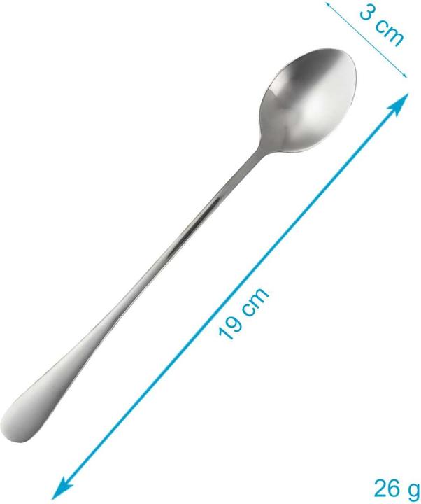 Actual product image Intirilife Eislöffel mit langem Stiel für Dessert Kaffee (6 pcs., Scoops)