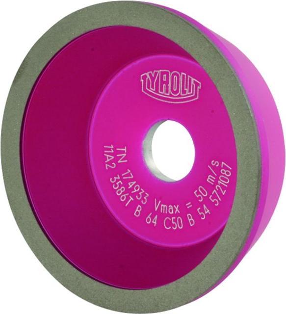 Image du produit Tyrolit Meule combinée CBN pour couvercle S0 / S0E DxPxH (mm), 75x26x20, Type : B17