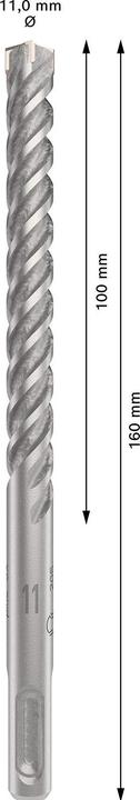 Produktbild Bosch Professional Zubehör PRO SDS plus-5X Hammerbohrer, 11 x 100 x 160 mm (11 Millimeter)