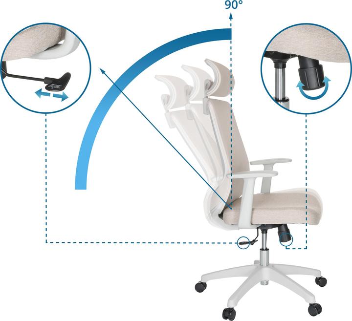 Immagine prodotto Hjh Office Mikeo W (43 - 48 cm)