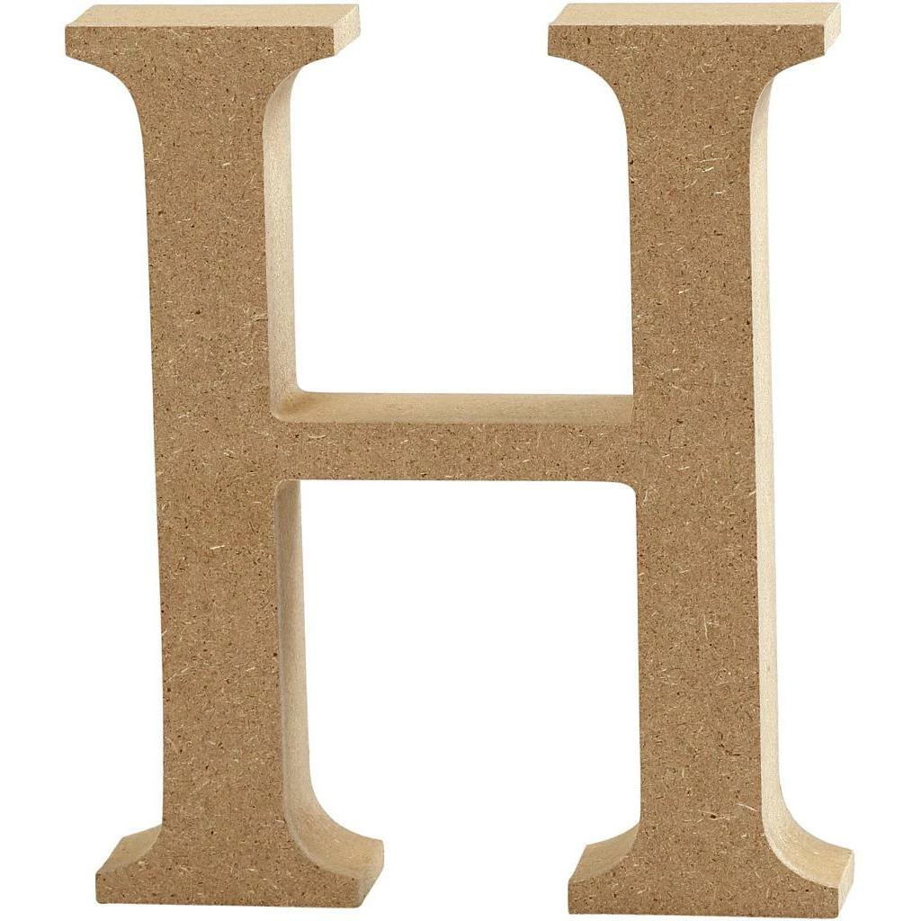 Creativ Company, Holzbuchstaben + Stoffbuchstaben, Holzbuchstabe H