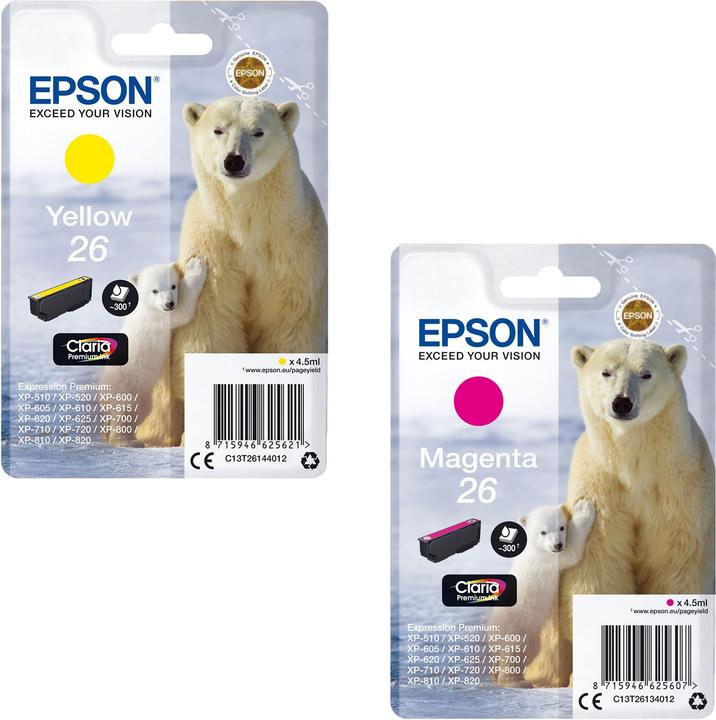 Actual product image Epson 26 Claria Premium (Y)