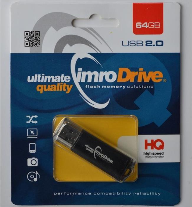 Image du produit IMRO BLACK/64GB USB flash drive USB Type-A 2.0 - 64 GB (64 Go, USB-A)