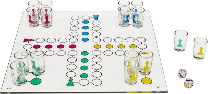 Actual product image Out of the blue Drinking game hurry up - Mensch ärgere dich nicht with 16 glasses by