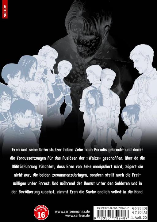 Produktbild Attack on Titan 28 (Deutsch, Hajime Isayama, 2019)