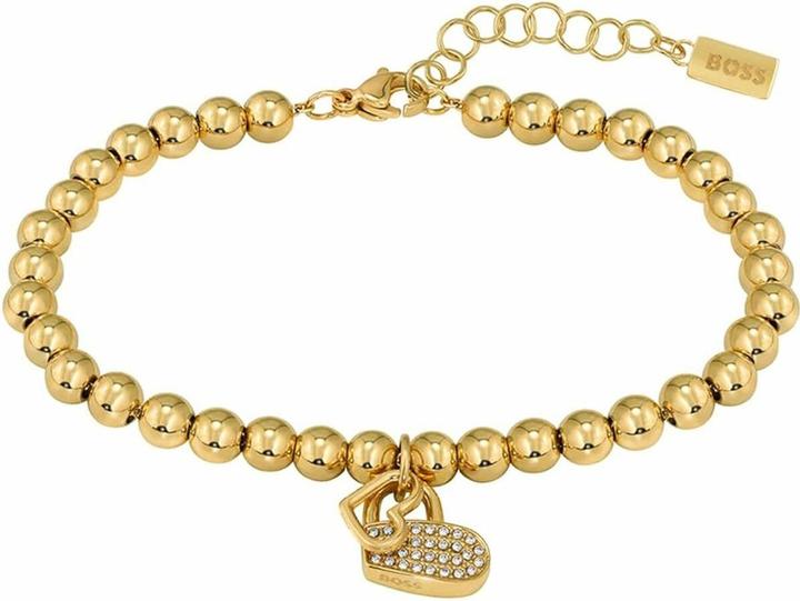 Produktbild Hugo Boss Charming gold-plated bracelet with crystals Beads 1580287 (19 cm, Edelstahl)