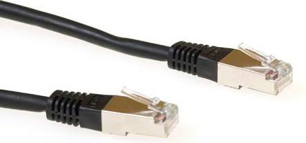Produktbild Black 15 meter F/UTP CAT5E patch cable with RJ45 connectors. Cat5e f/utp lszh black 15.00m (U/UTP, CAT5e, 15 m)