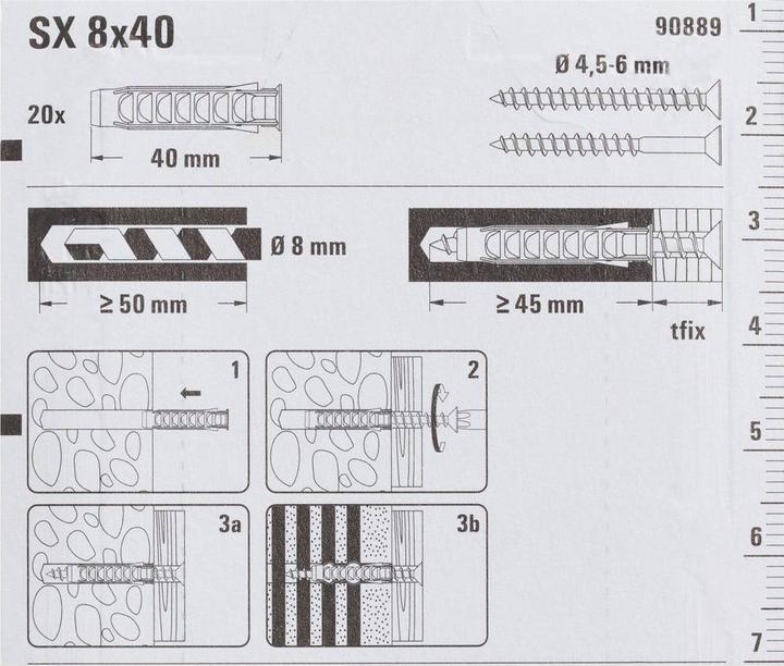 Produktbild Fischer 90871 Unidübel UX 10X60 R NV (20 Stk.)
