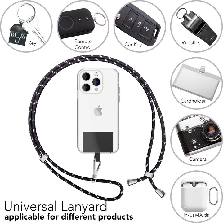 Productafbeelding Nalia Universele mobiele telefoonketting met pad