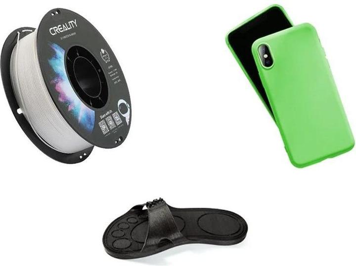 Image du produit Creality Filament TPU, blanc, 1.75 mm, 1 kg (TPU, 1.75 mm, 1000 g, Blanc)