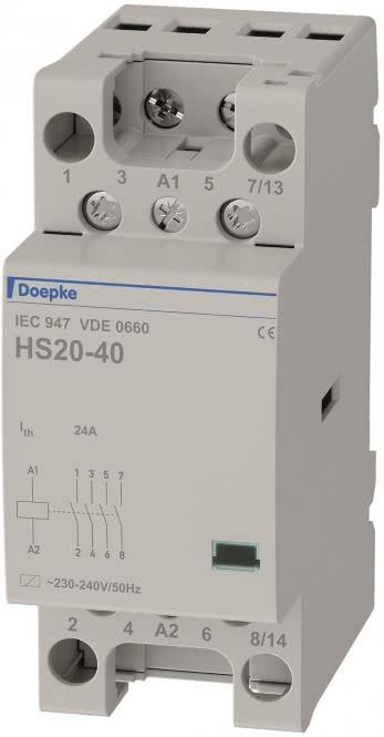 Actual product image Doepke Inst.contactor 4S 24A HS20-40/230V HS20-40/230V