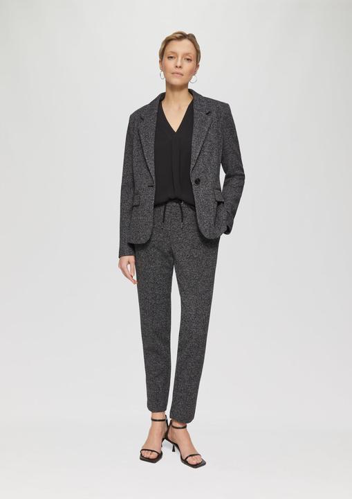 Actual product image S.Oliver Hose Jogpants mit Elastikbund und Fischgrat-Struktur (40)