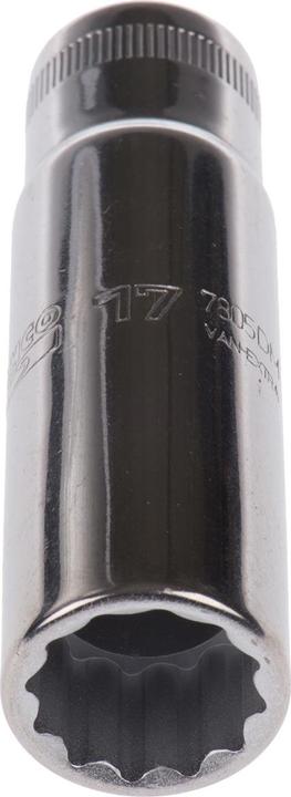 Actual product image Bahco 1/2 Drive Bi Hex Socket Long Series 17mm (17 mm)