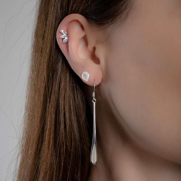 Immagine prodotto Bijouteria Piercing orecchio (Zirconia, Argento rodiato 925)