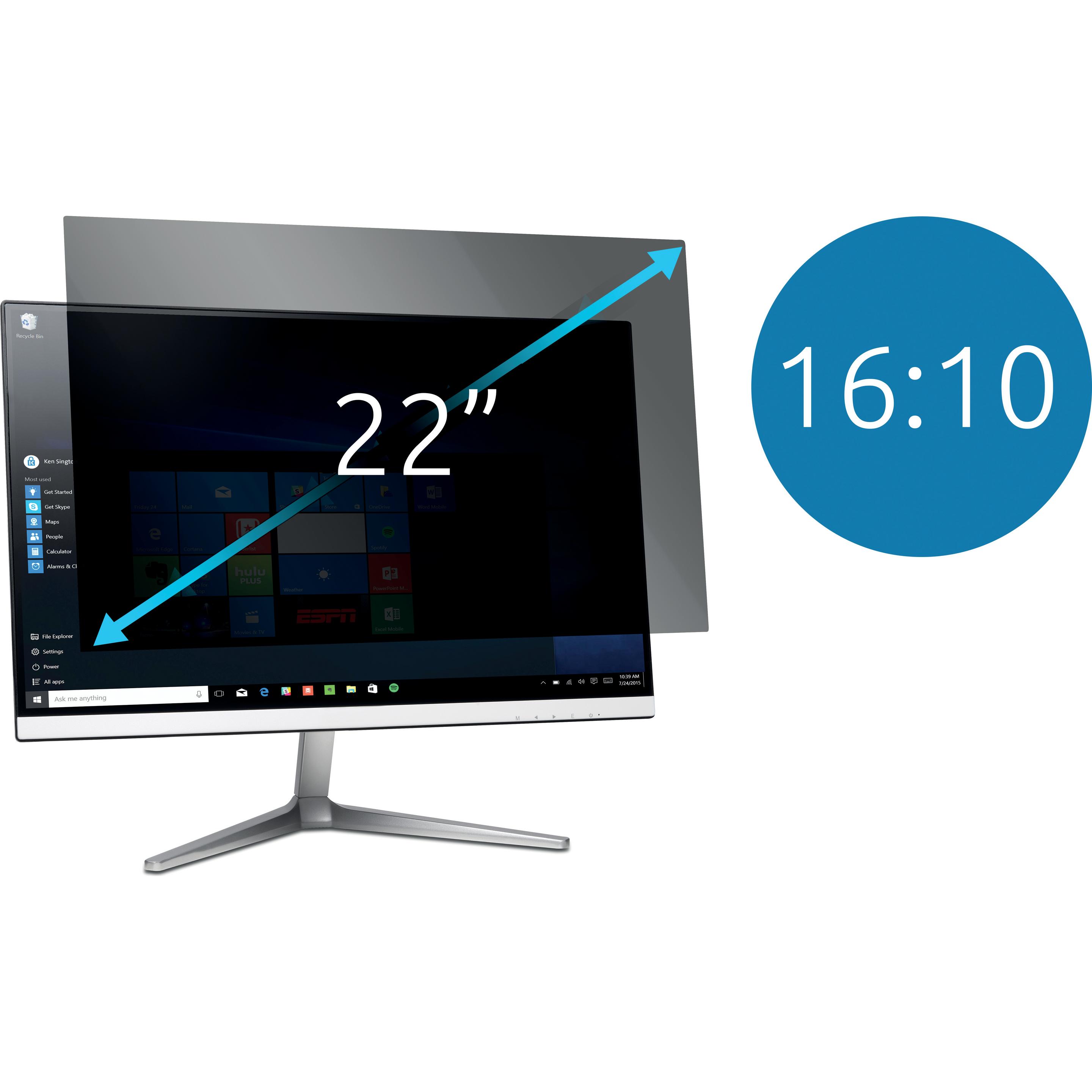 Thumbnail - Kensington Blickschutzfilter (22", 16 : 10), Monitor Schutzfolie