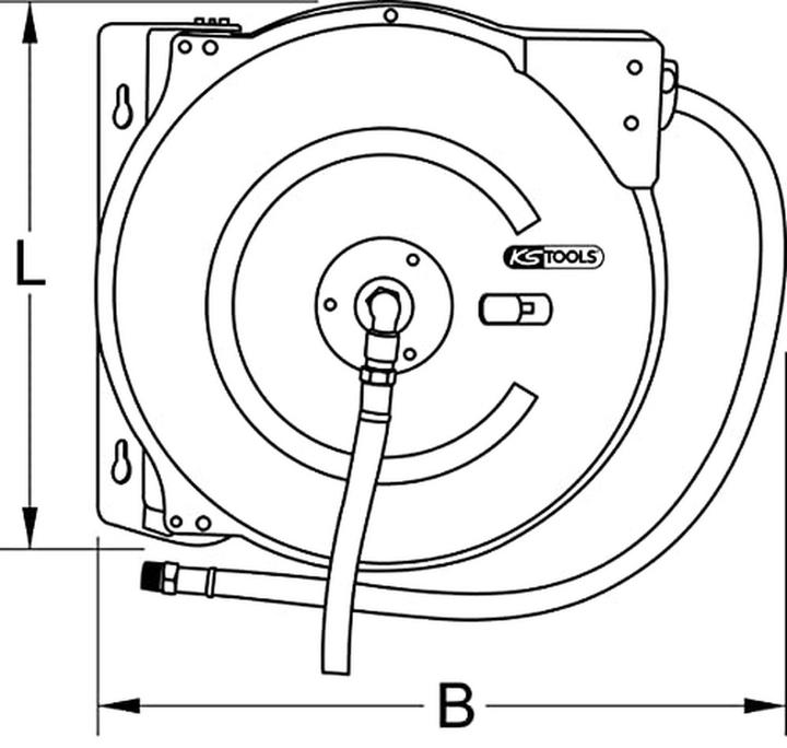 Produktbild KS Tools Druckluftschlauch- Aufroller