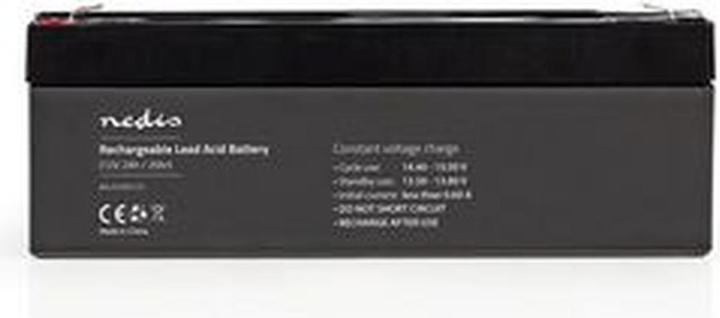 Actual product image Nedis Rechargeable lead-acid battery - Rechargeable - 12 V - 2000 mAh - 178 mm - 34 mm - (2 Ah, 12 V)