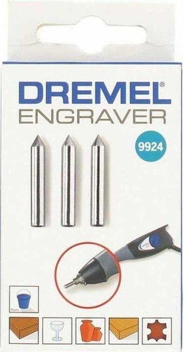 Actual product image Dremel Carbide engraving tips (3 pieces)