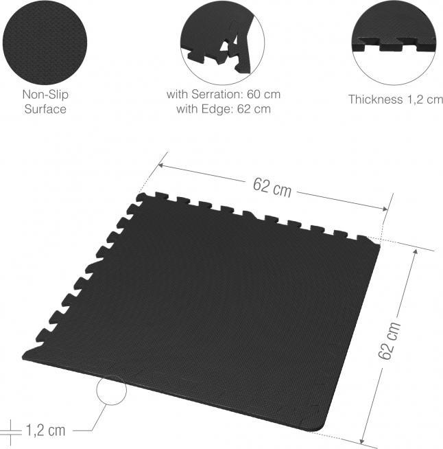 Produktbild Gorilla Sports Bodenschutzmatte Fitness (1.20 cm)