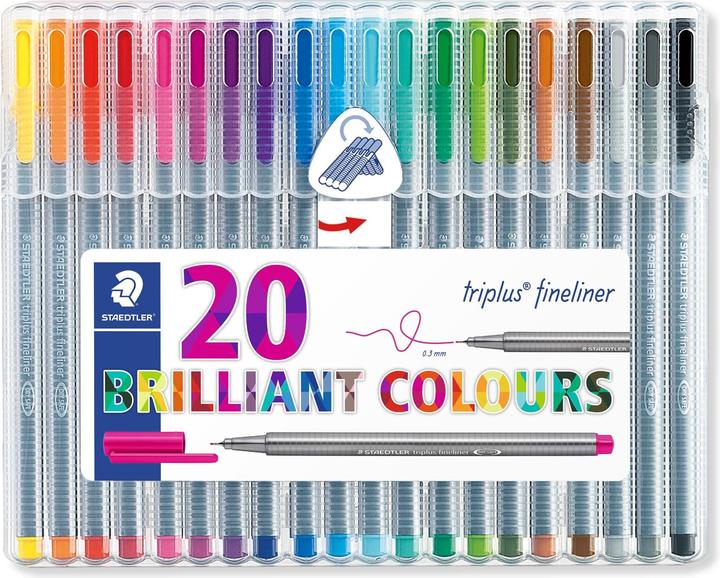 Produktbild Staedtler Triplus Fineliner (Mehrfarbig, 20 x)