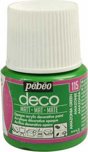 Productafbeelding Pebeo Deco Matte Acryl Kleuren (Amazonië Groen, 45 ml)