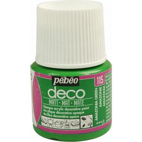 Thumbnail - Pebeo, Künstlerfarbe + Bastelfarbe, Deco Matte Acrylfarben (Amazonië Groen, 45 ml)