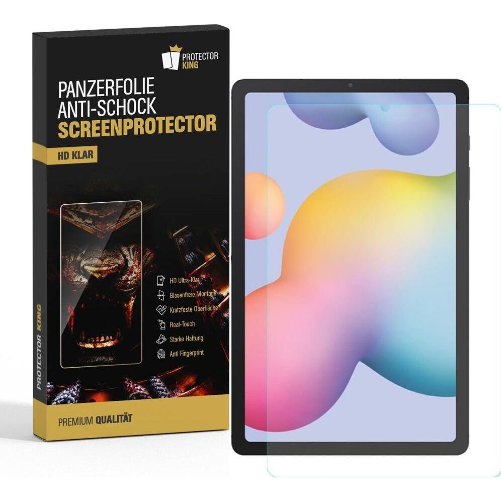 Protectorking 6x Panzerfolie Anti-Shock HD Klar (6 Stück, Galaxy Tab S6 Lite), Tablet Schutzfolie