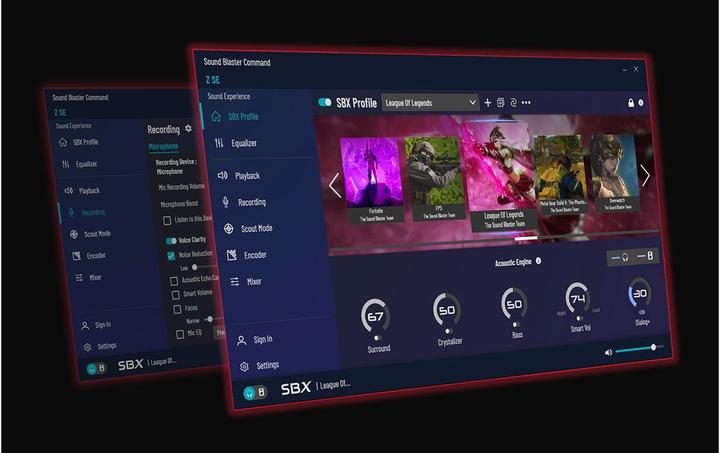 Actual product image Creative Sound Blaster Z SE - Sound card - 24-bit (PCI-E x1)