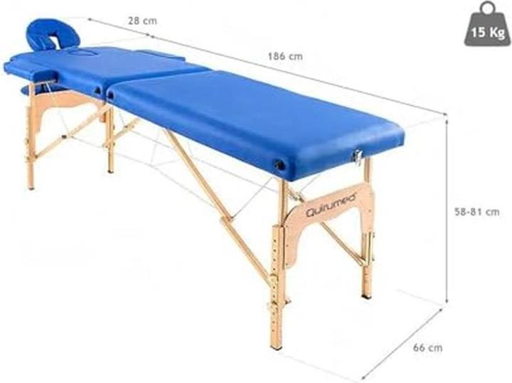 Actual product image Quirumed Easy Foldable Wooden Massage Table