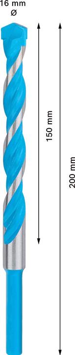 Productafbeelding Bosch Professional Zubehör Expert CYL-9 MultiConstructieboor, 16 x 150 x200 mm, d 16 mm (16 millimeter)