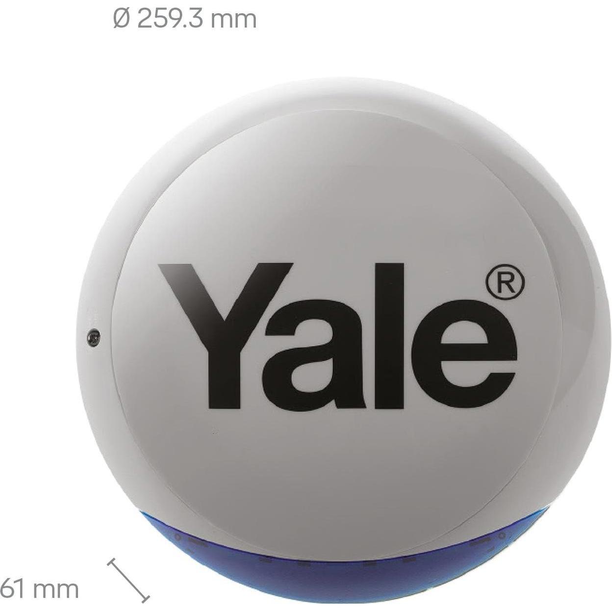 Yale, Protezione antifurto + sistema di allarme, Sync sirena da esterno 104dB grigio