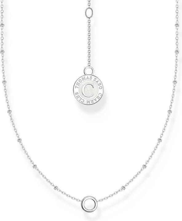 Immagine prodotto Thomas Sabo Collana Charm Member con palline e moneta Charmista Argento (Smalto, Argento 925)