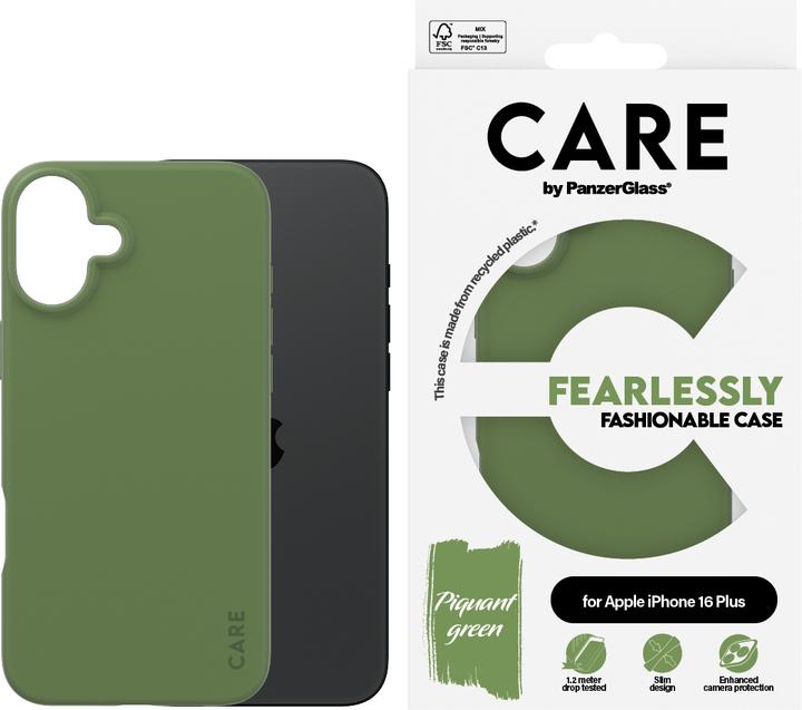 Produktbild PanzerGlass CARE Fashionable Case Green iPhone '24 6.7" (Apple iPhone 16 Plus)